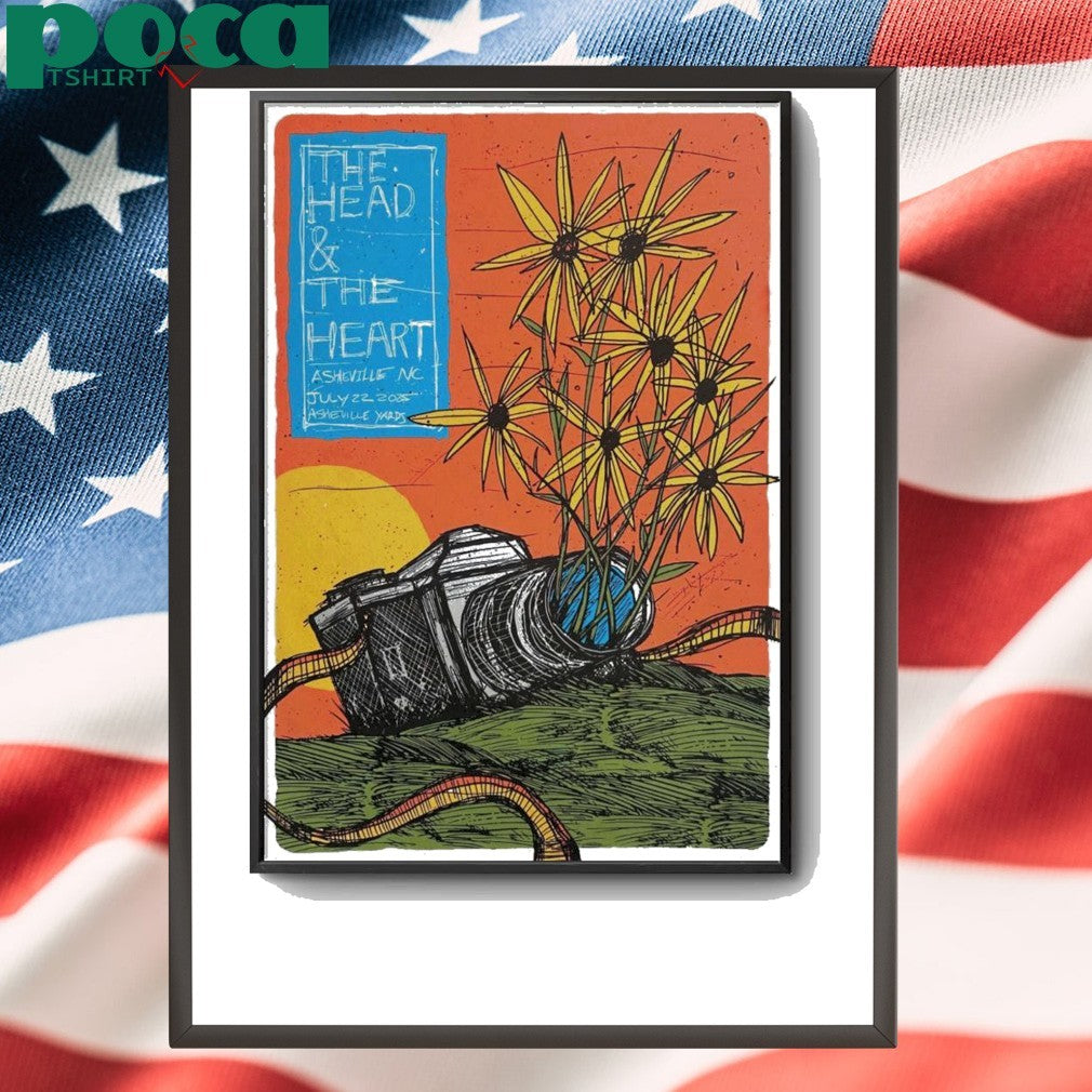The Head And The Heart Jul 22 2025 In Asheville NC Poster shirt