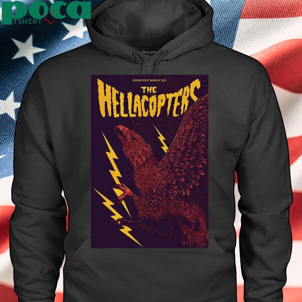 The Hellacopters Desertfest Berlin Tour 2025 Poster shirt