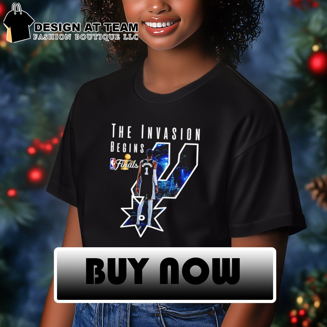 The Invasion Begins Victor Wembanyama San Antonio Spurs Basketball Finals 2026 shirt