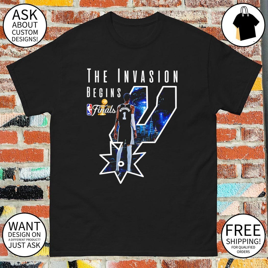 The Invasion Begins Victor Wembanyama San Antonio Spurs Basketball Finals 2026 shirt