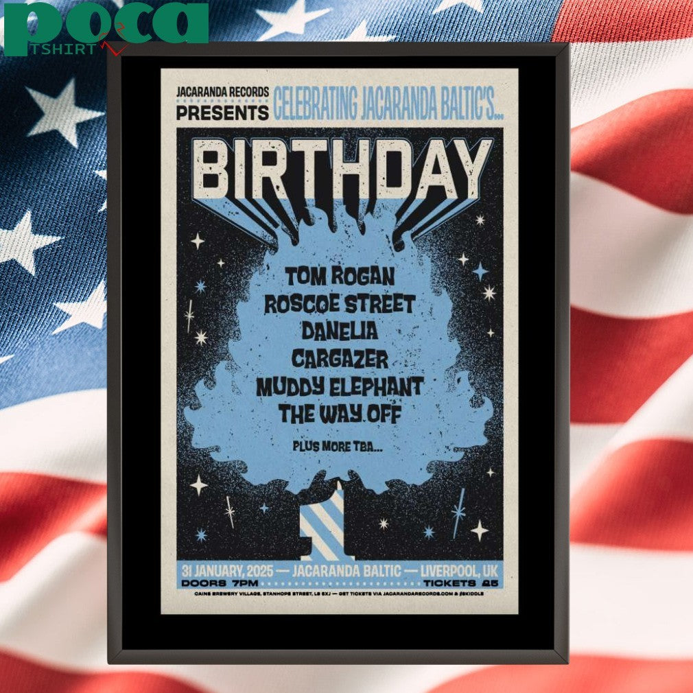 The Jacaranda Birthday AT Jacaranda Baltic On Jan 31 2025 In Liverpool UK Poster T-Shirt