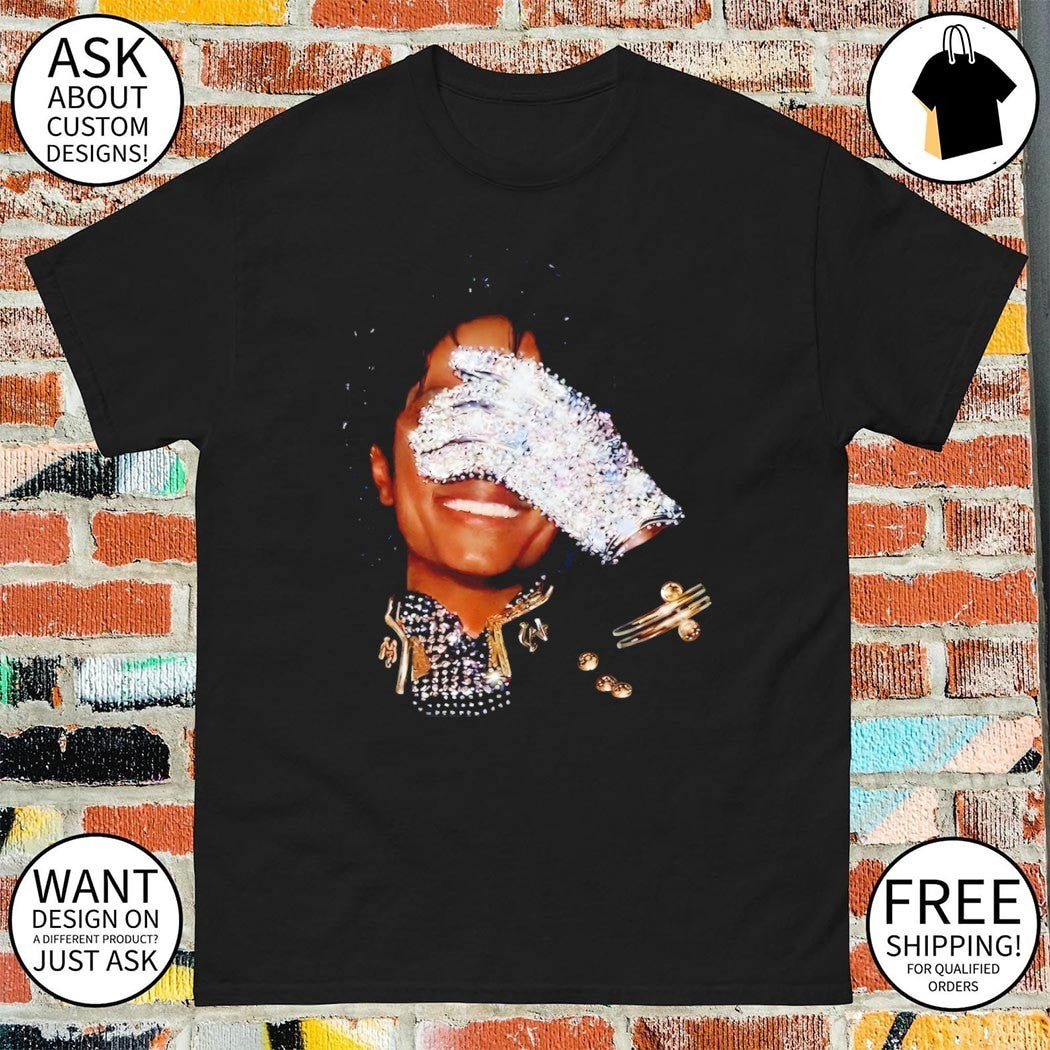 The King of Pop MJ Jackson Drake Diamond glove shirt