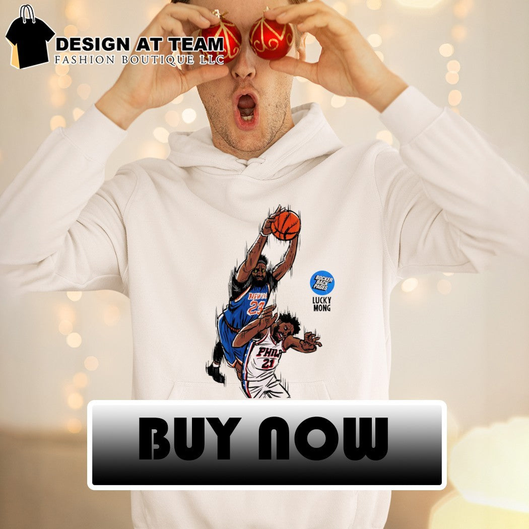 The Knicks Game 4 Joel Embiid Vs Mitchell Robinson NBA Moment art t-shirt