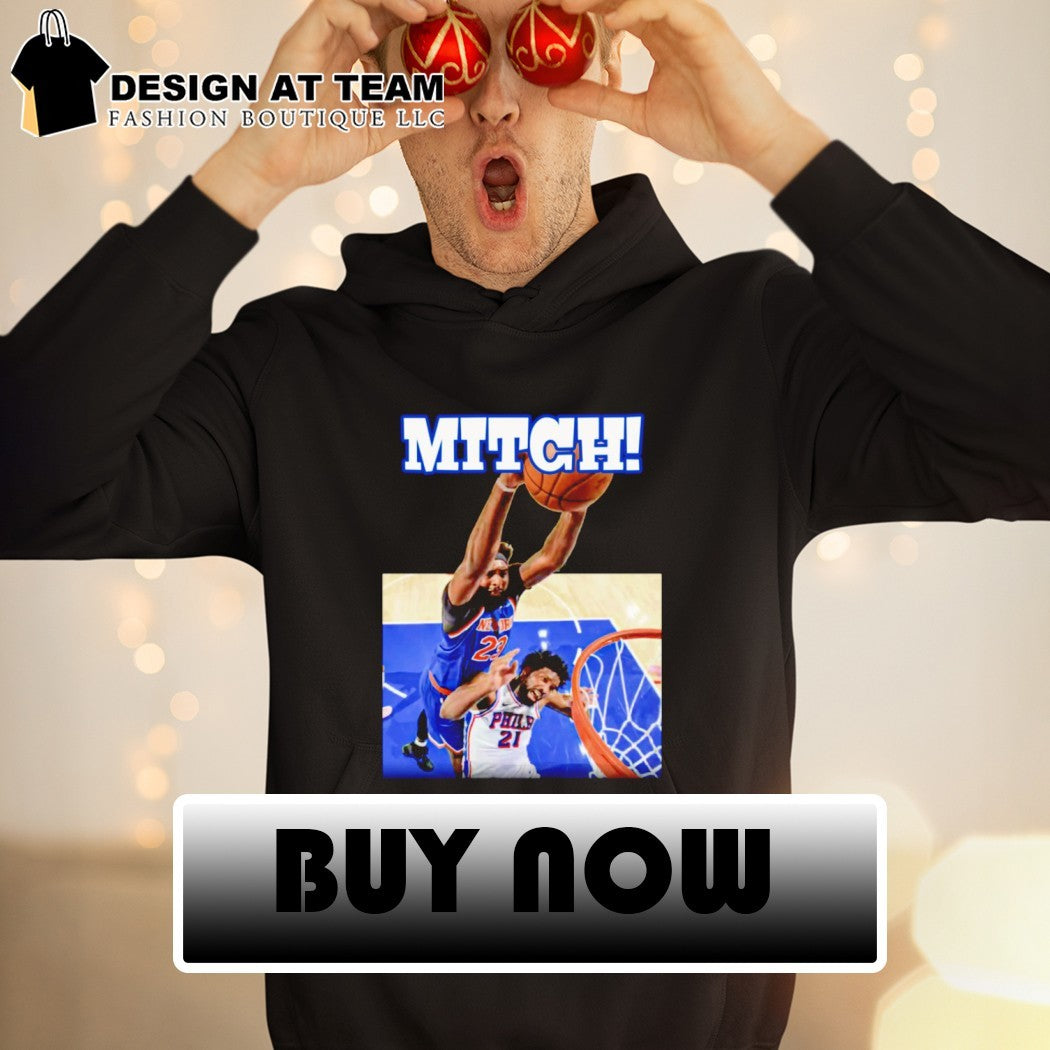 The Knicks Game 4 Mitch Joel Embiid Vs Mitchell Robinson NBA Moment art t-shirt