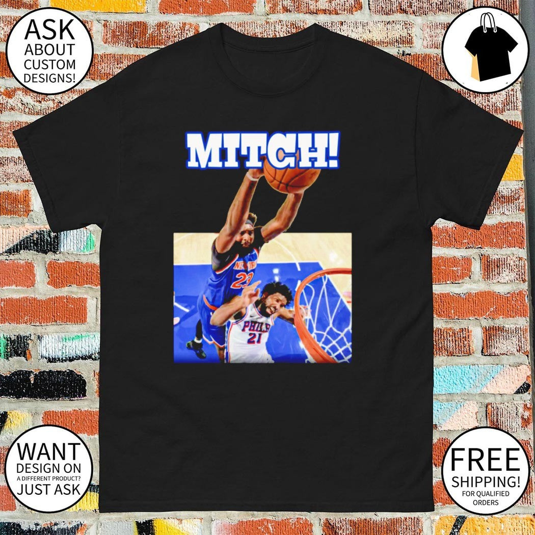 The Knicks Game 4 Mitch Joel Embiid Vs Mitchell Robinson NBA Moment art t-shirt