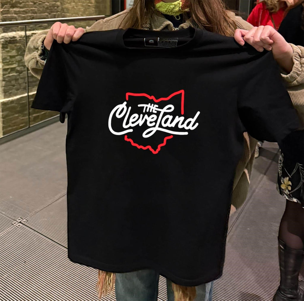 The Land Cleveland map shirt