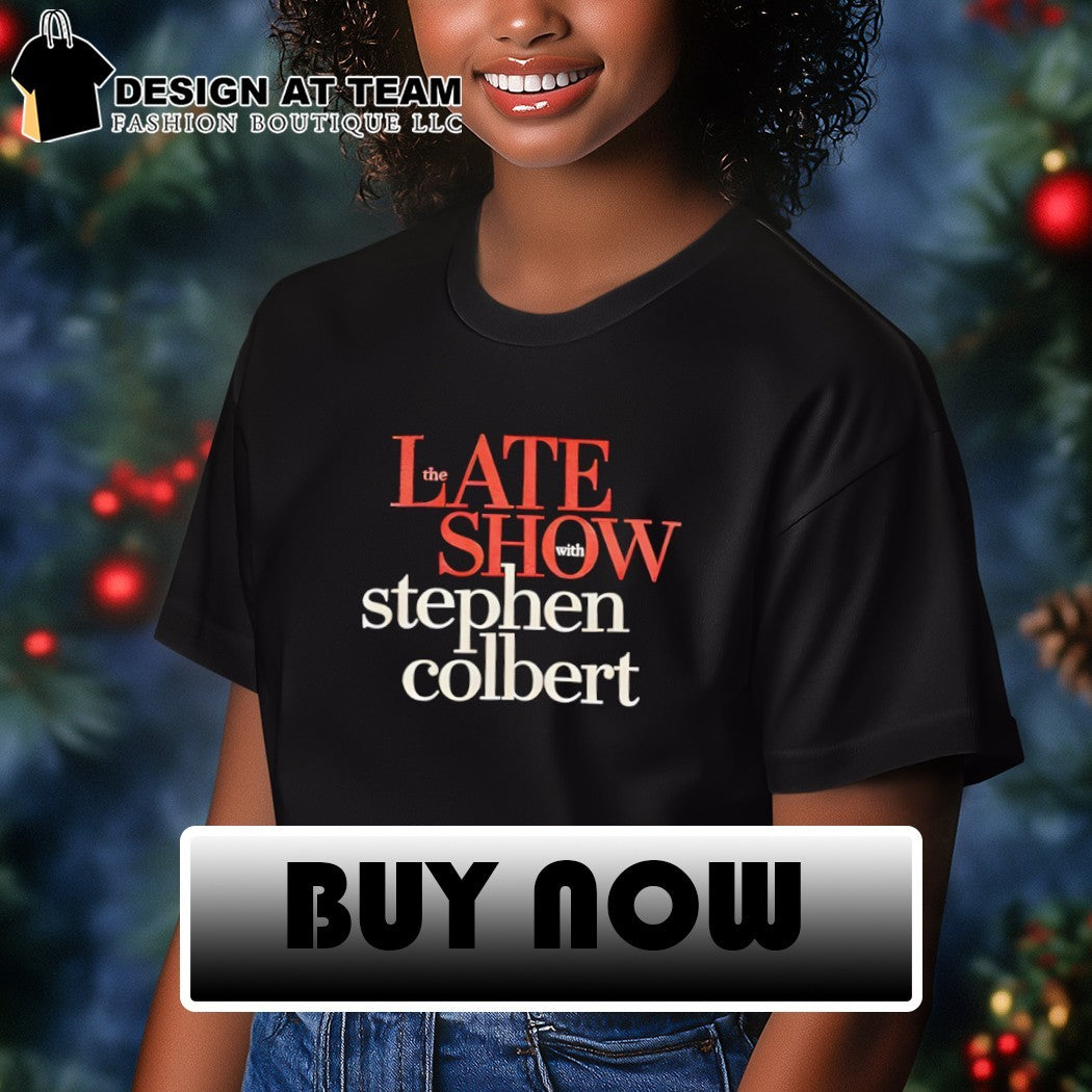 The Last Show with Stephen Colbert 2026 political shirt