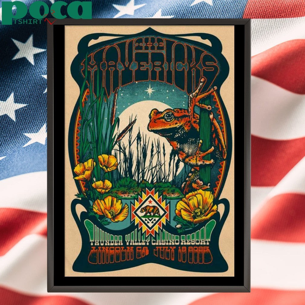The Mavericks Jul 19 2025 Thunder Valley Casino Resort In Lincoln CA Poster T-shirt