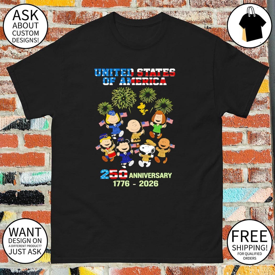 The Peanuts USA 250th Anniversary 1776 2026 shirt