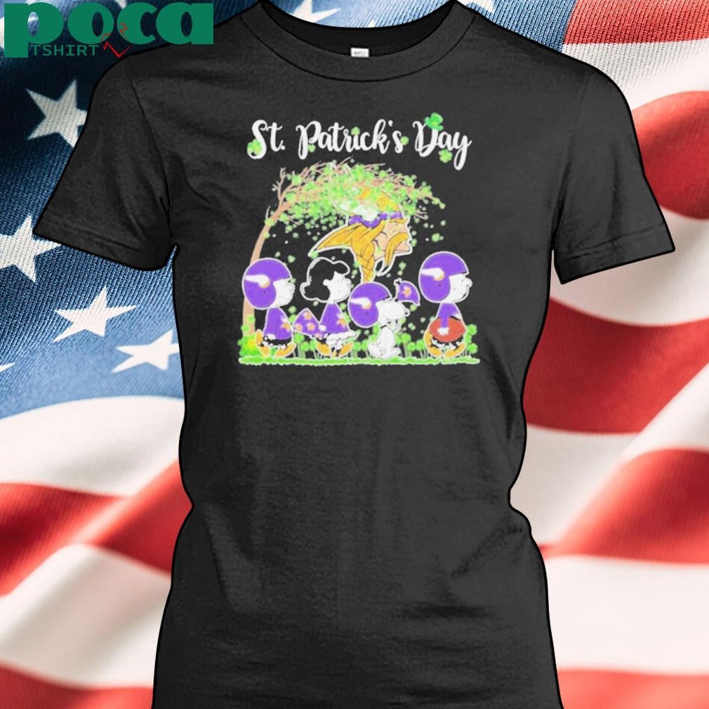 The Peanuts X Minnesota Vikings St Patrick’s Day Shirt