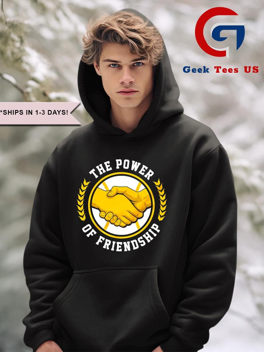 The Power of Friendship shake hands Trevor Megill Milwaukee Brewers shirt