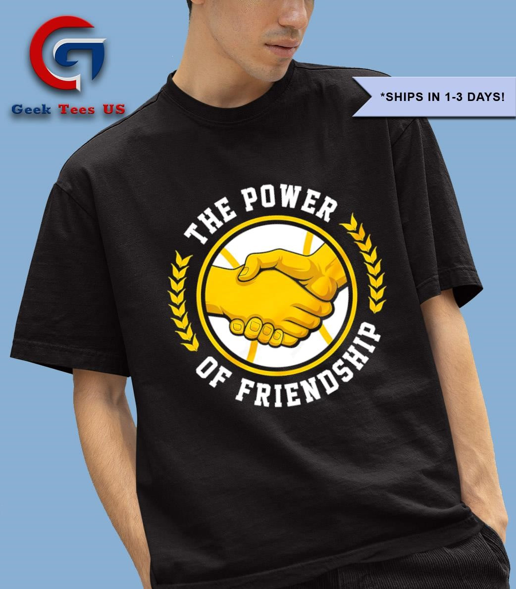 The Power of Friendship shake hands Trevor Megill Milwaukee Brewers shirt