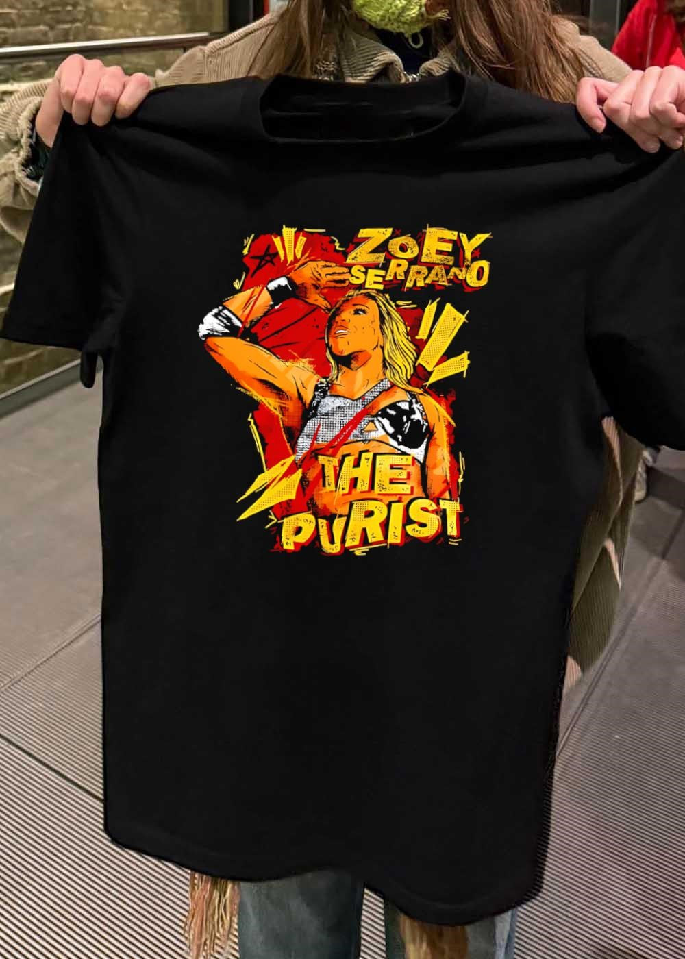 The Purist Zoey Serrano Wrestling Portrait T-Shirt
