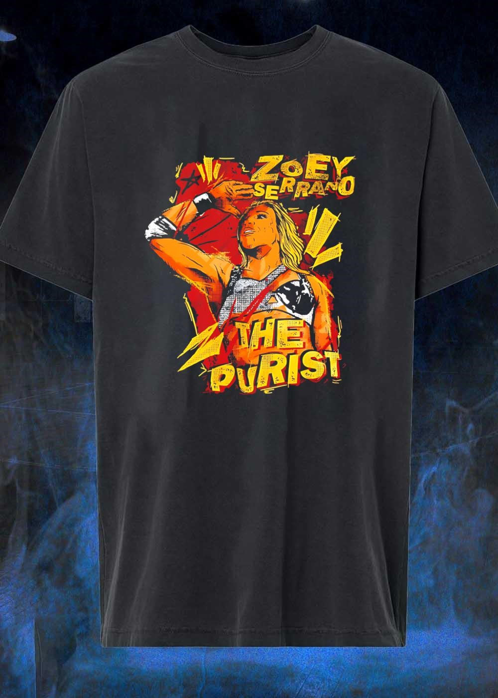 The Purist Zoey Serrano Wrestling Portrait T-Shirt
