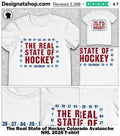 The Real State of Hockey Colorado Avalanche NHL 2026 shirt
