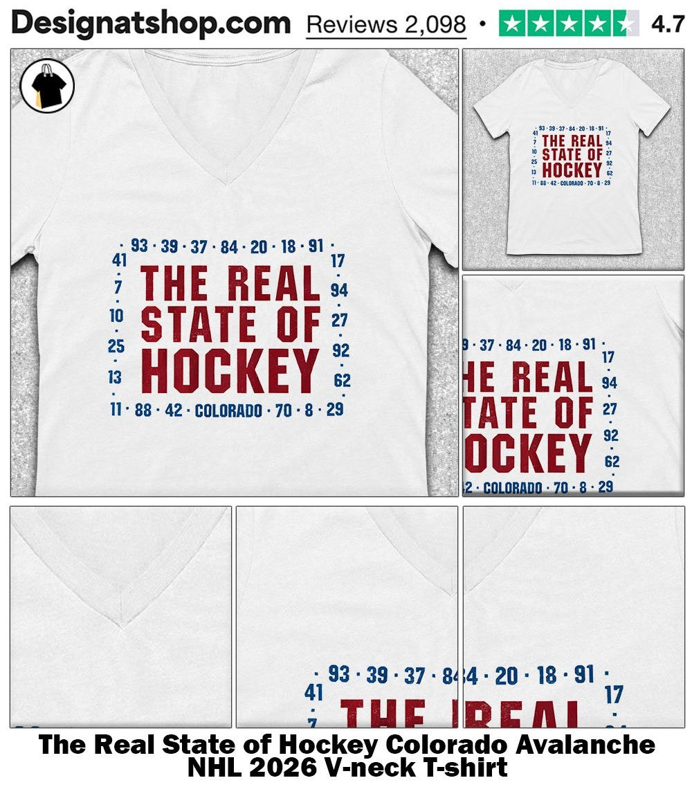 The Real State of Hockey Colorado Avalanche NHL 2026 shirt