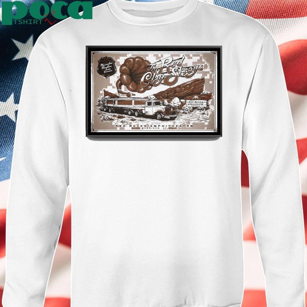The Red Clay Strays September 14, 2025 Red Rocks Amphitheatre Morrison, CO Event Poster shirt