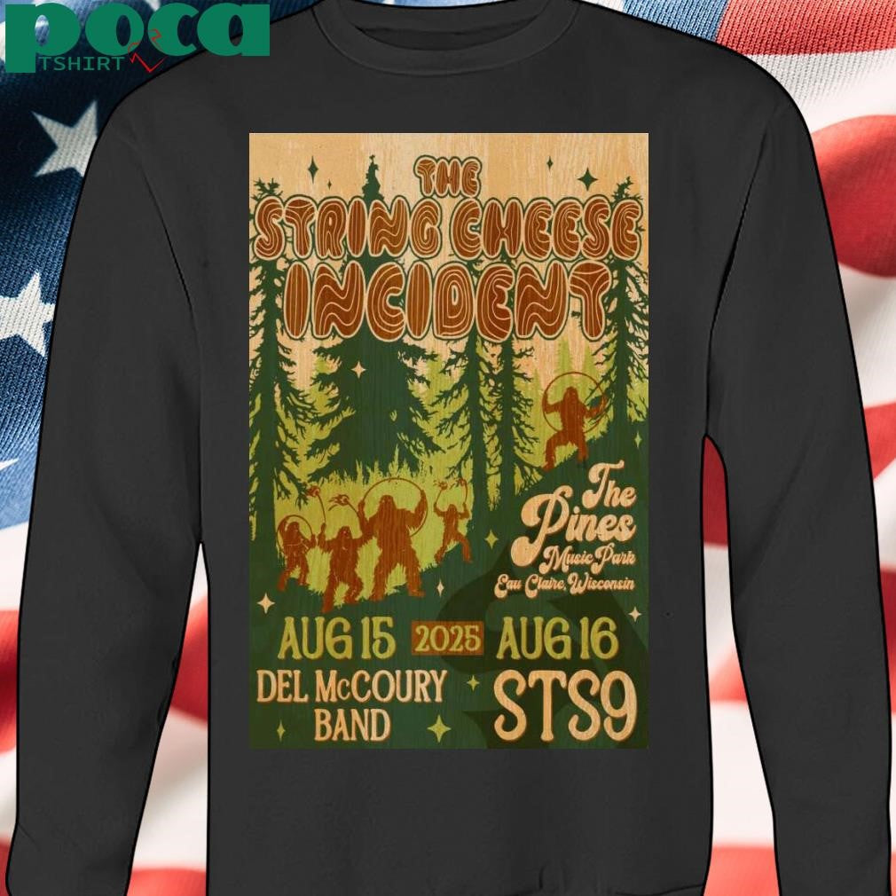 The String Cheese Incident August 15-16 2025 Eau Claire WI Poster shirt