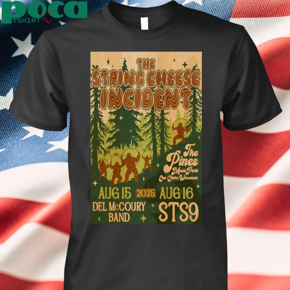 The String Cheese Incident August 15-16 2025 Eau Claire WI Poster shirt