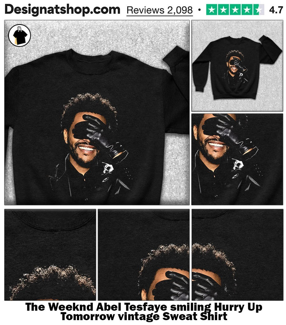 The Weeknd Abel Tesfaye smiling Hurry Up Tomorrow vintage shirt