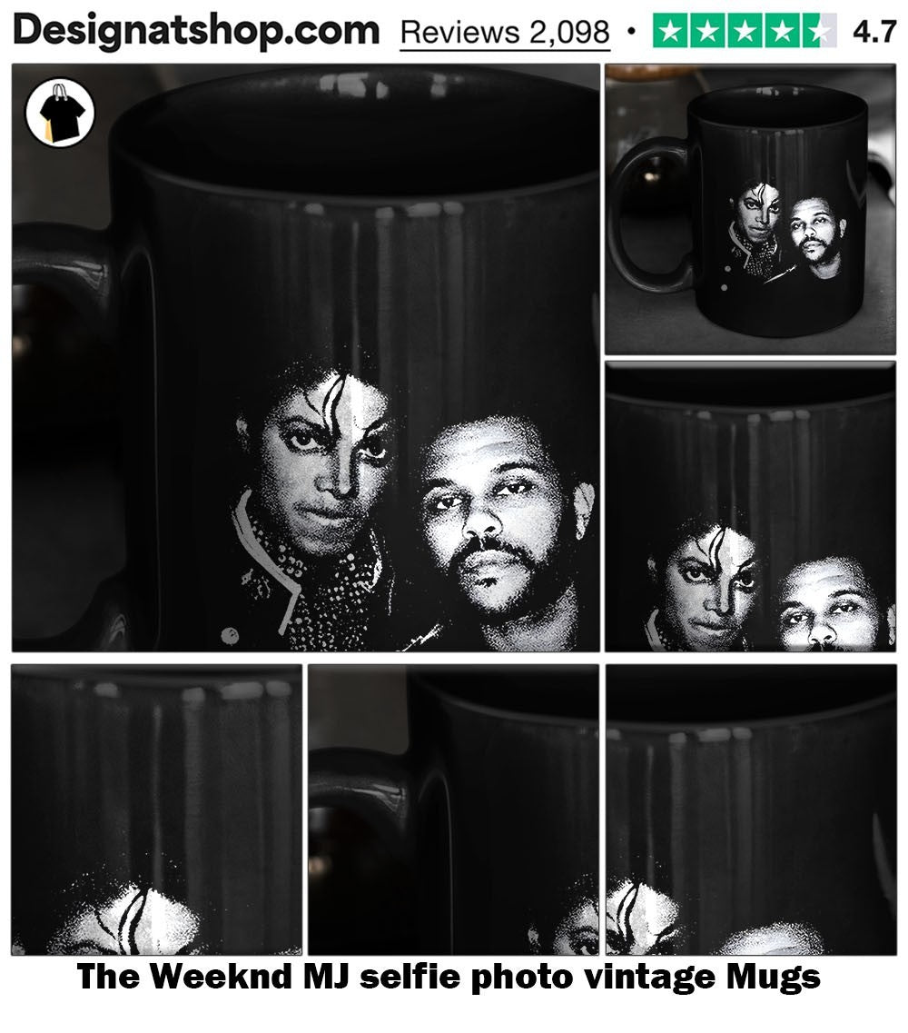 The Weeknd MJ selfie photo vintage shirt