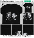 The Weeknd MJ selfie photo vintage shirt