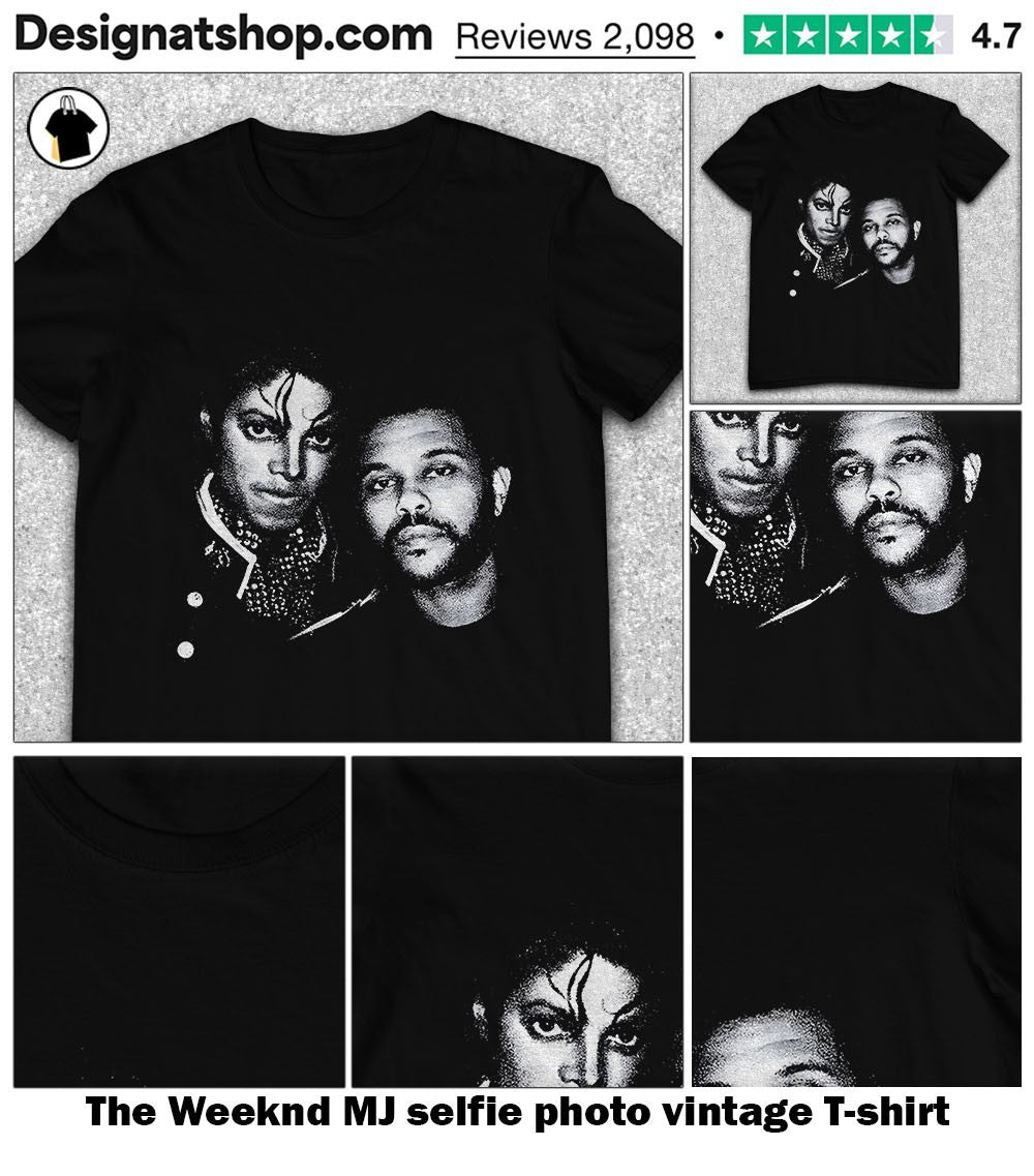 The Weeknd MJ selfie photo vintage shirt