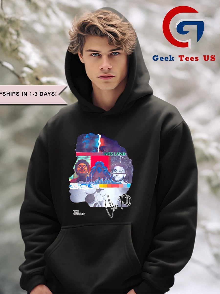 The Weeknd head collage signature shirt