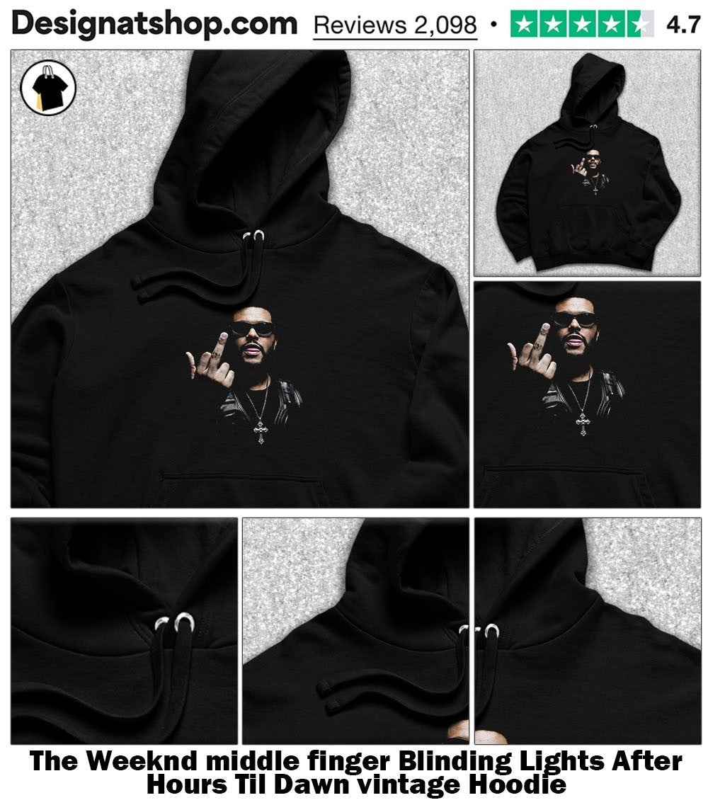 The Weeknd middle finger Blinding Lights After Hours Til Dawn vintage shirt