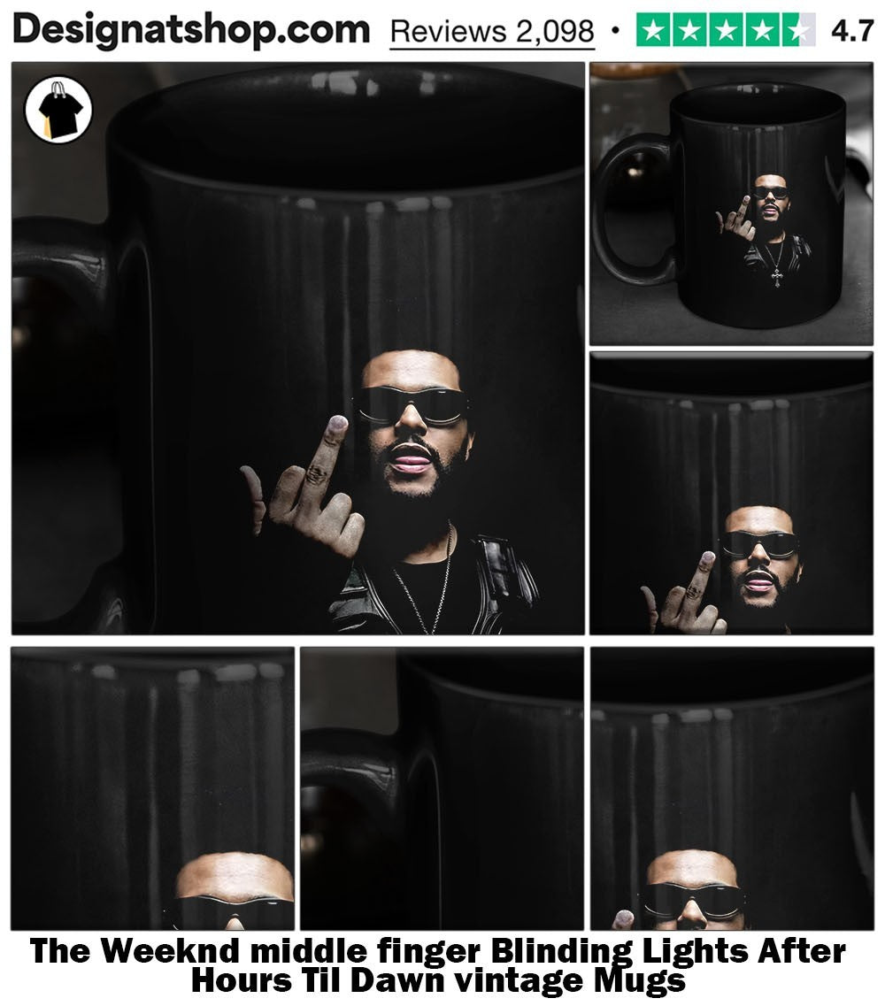 The Weeknd middle finger Blinding Lights After Hours Til Dawn vintage shirt