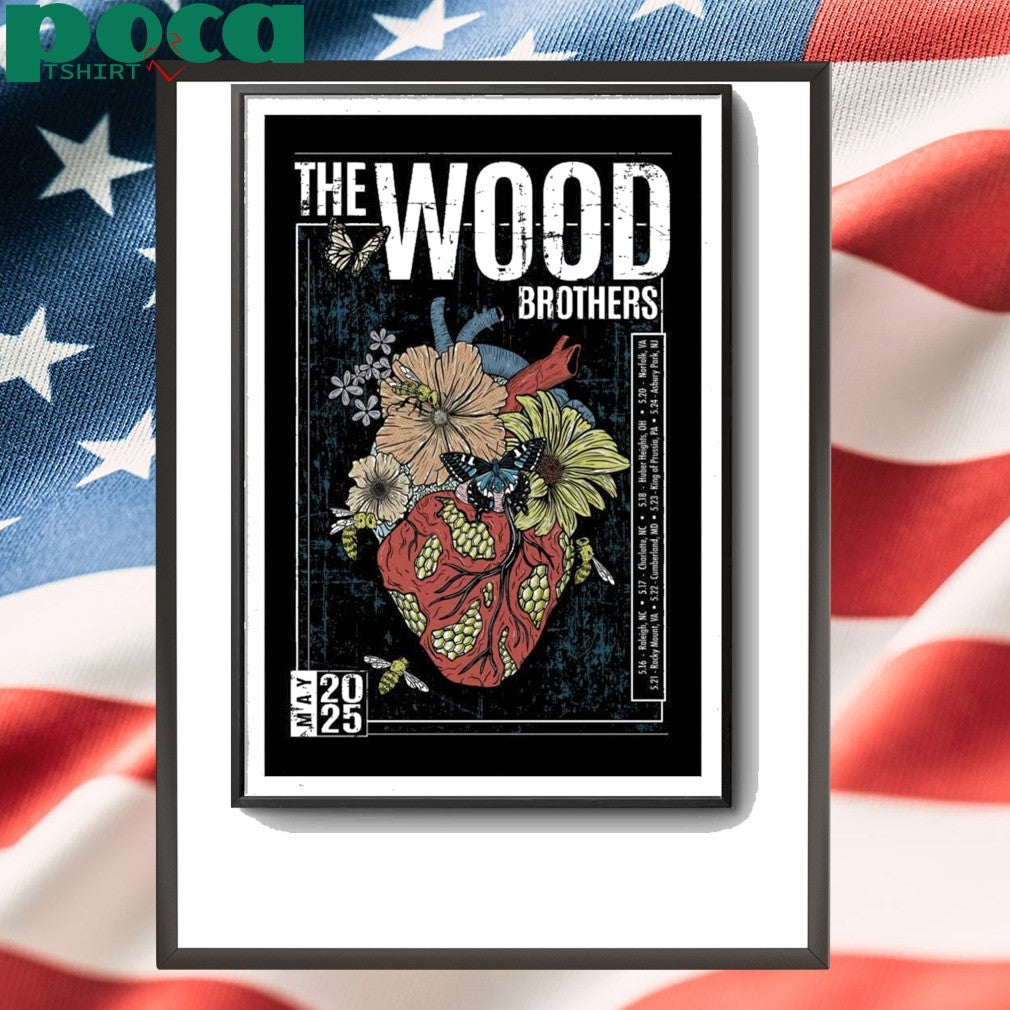 The Wood Brothers May 2025 Poster shirt