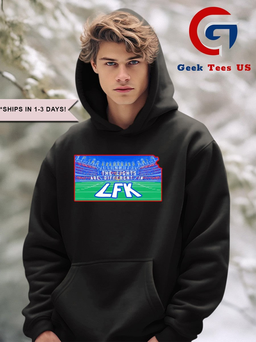 The lights are different LFK Kansas Jayhawks shirt