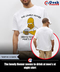 The lonely Homer seems to drink at moe’s at night shirt