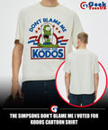 The simpsons don’t blame me I voted for kodos cartoon shirt