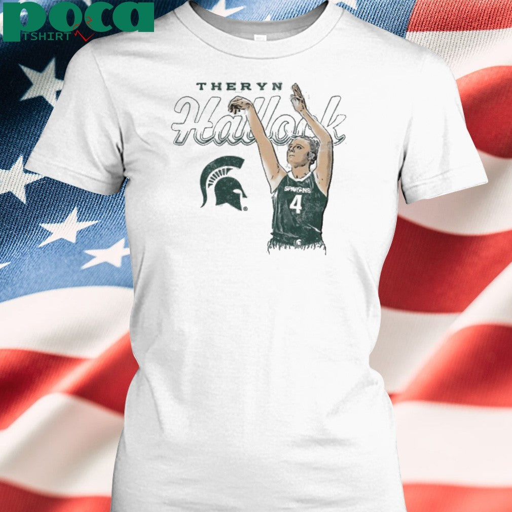 Theryn Hallock Michigan State Spartans Basketball shirt