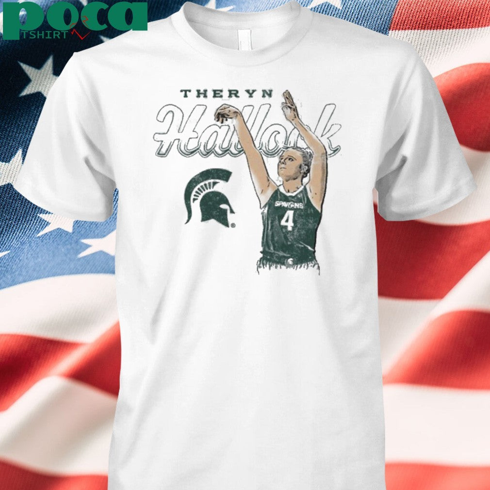 Theryn Hallock Michigan State Spartans Basketball shirt