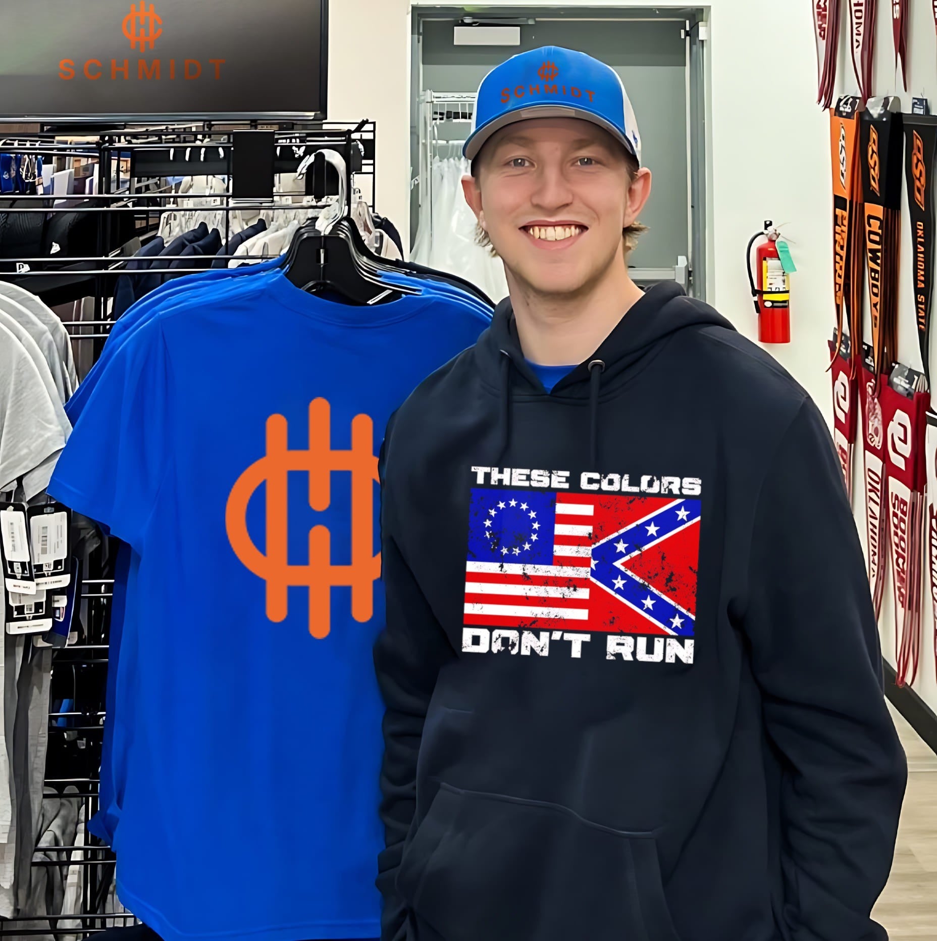 These Colors Don’t Run American and Confederate Flag shirt