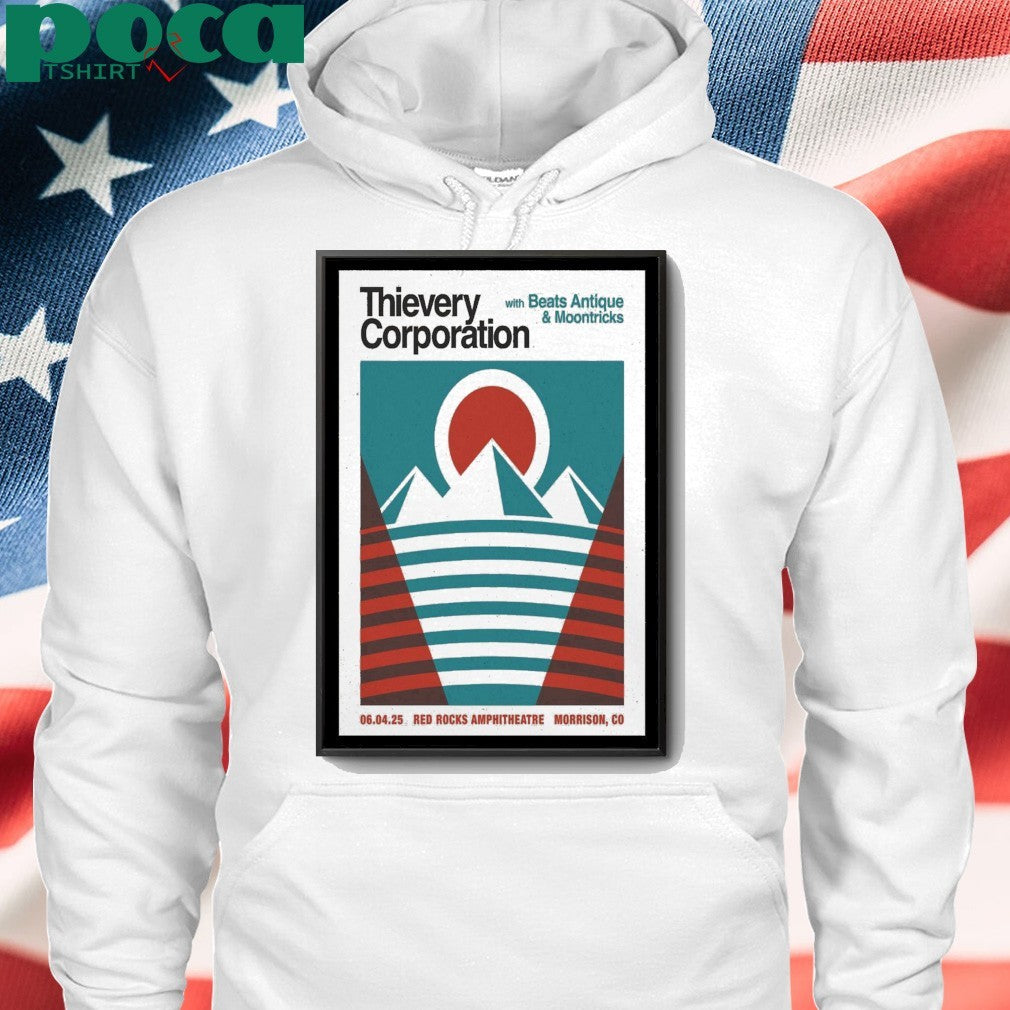 Thievery Corporation June 4, 2025 Morrison, CO at Red Rocks Amphitheatre Poster shirt