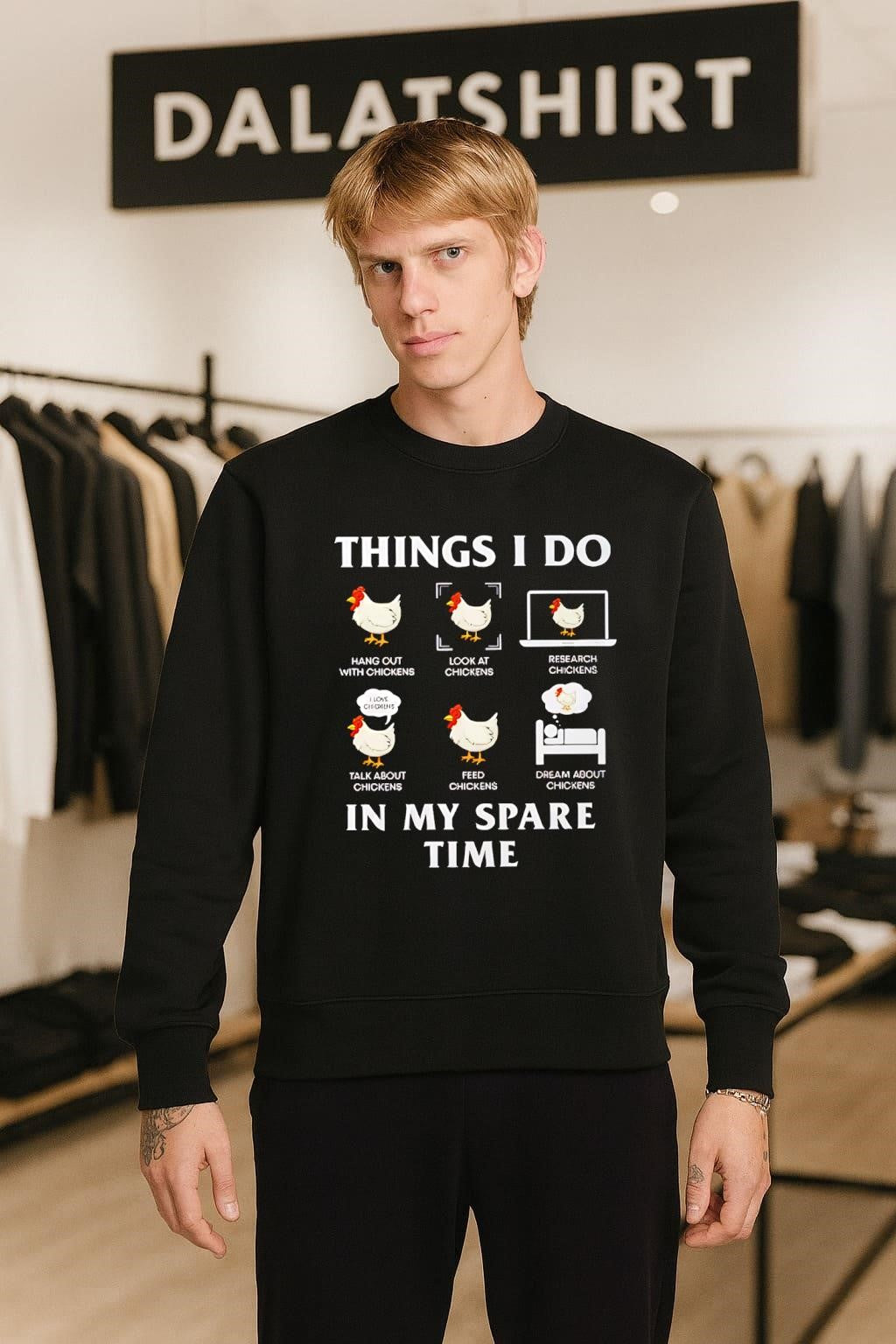 Things I Do in My Spare Time Chicken Lover Funny shirt