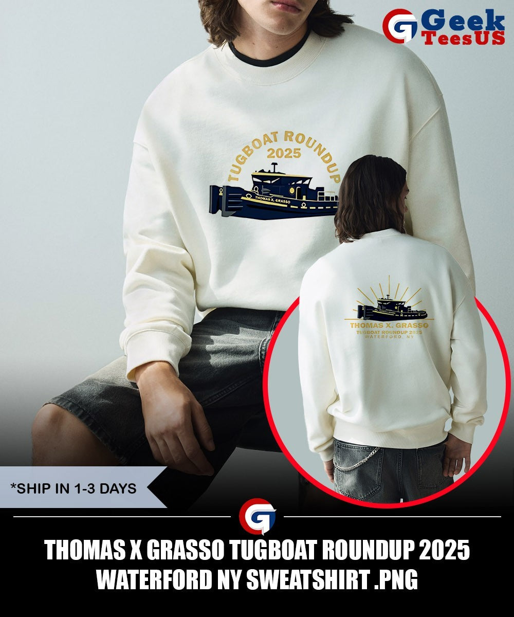 Thomas X Grasso Tugboat Roundup 2025 Waterford NY shirt