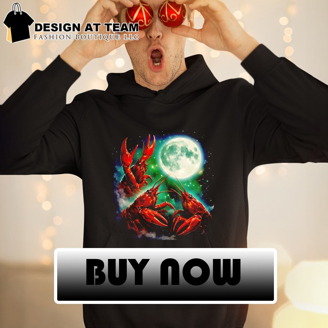Three crawfish moon animals vintage shirt