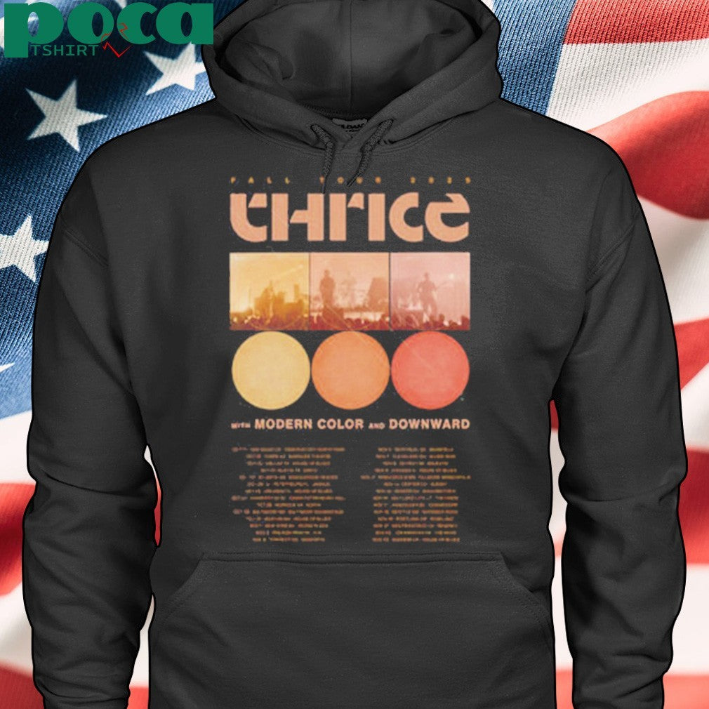 Thrice Band Poster Fall Tour 2025 Schedule Tour Dates Unisex T-Shirt