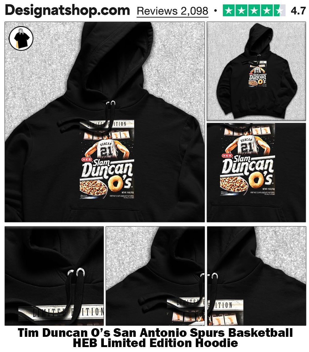 Tim Duncan O’s San Antonio Spurs Basketball HEB Limited Edition shirt