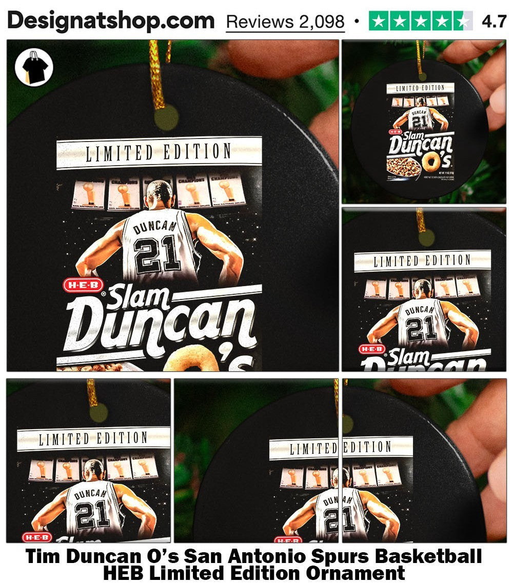 Tim Duncan O’s San Antonio Spurs Basketball HEB Limited Edition shirt