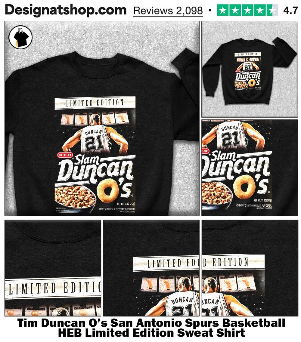 Tim Duncan O’s San Antonio Spurs Basketball HEB Limited Edition shirt