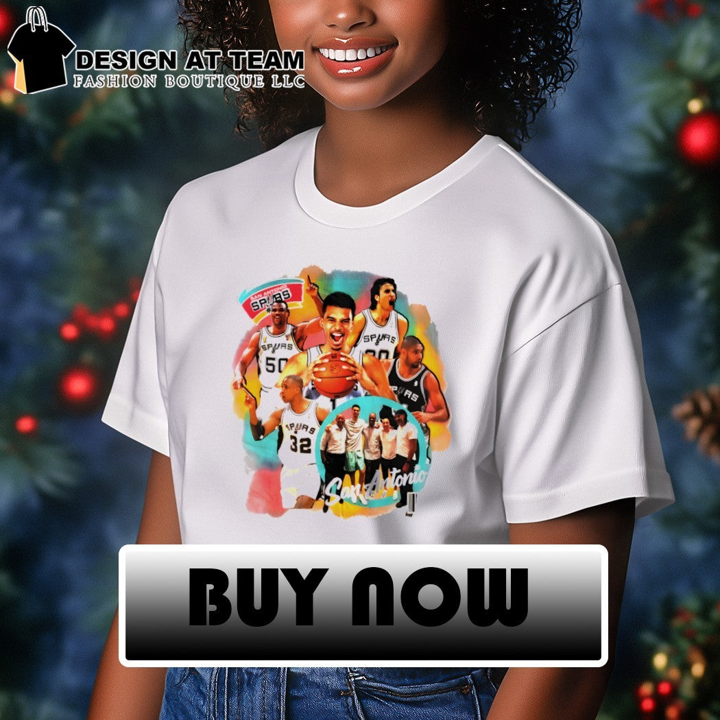 Tim Duncan Tony Parker Victor Wembanyama San Antonio Spurs Basketball NBA 2026 graphic shirt
