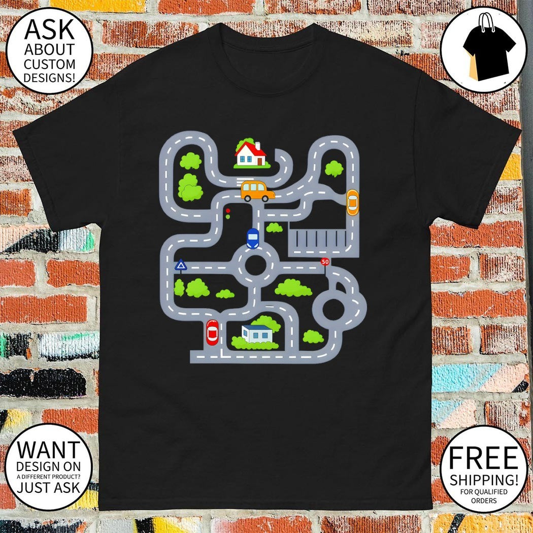 Tired Dads Club Car Road Race Track Father’s Day shirt