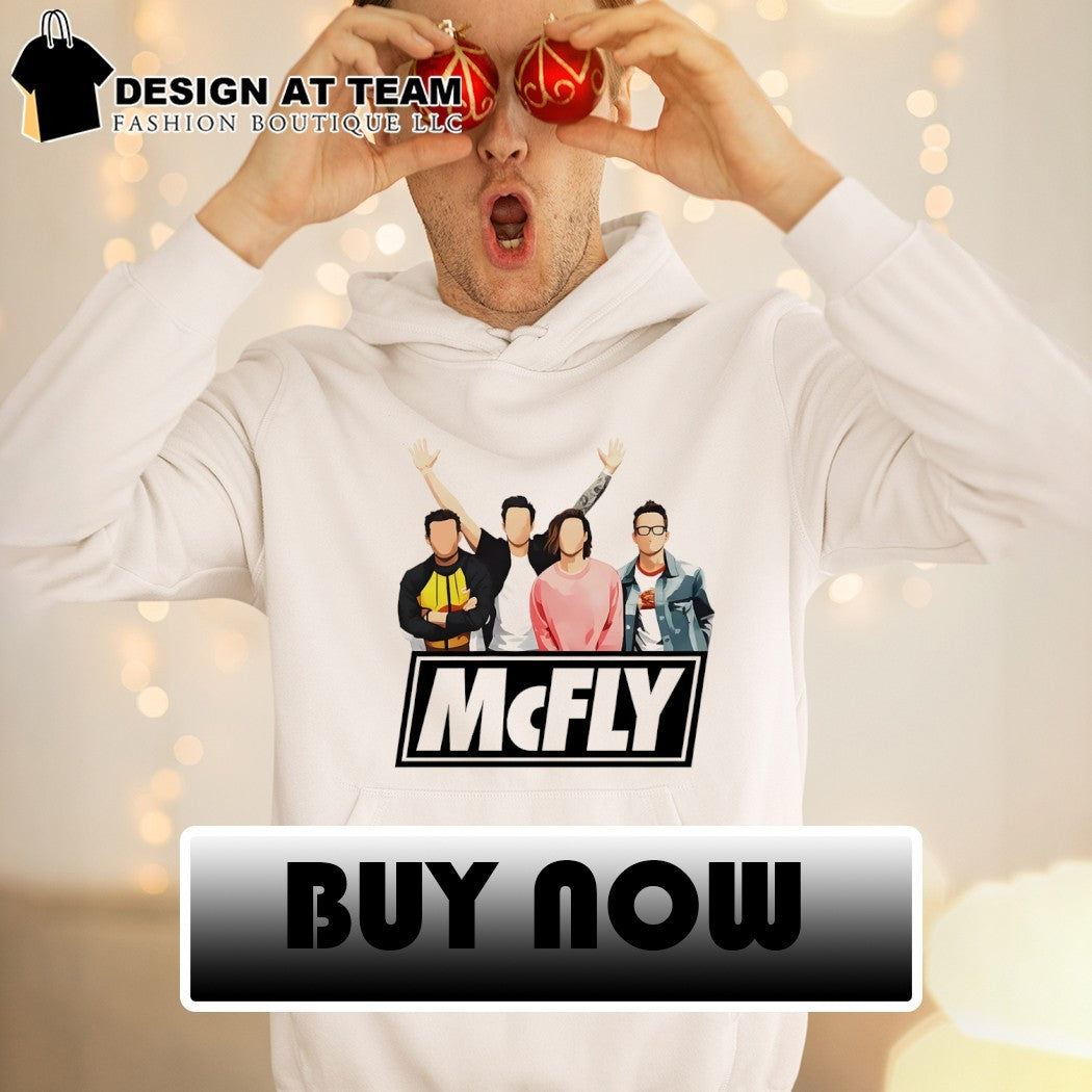 Tom Fletcher Danny Jones Dougie Poynter and Harry Judd McFly shirt