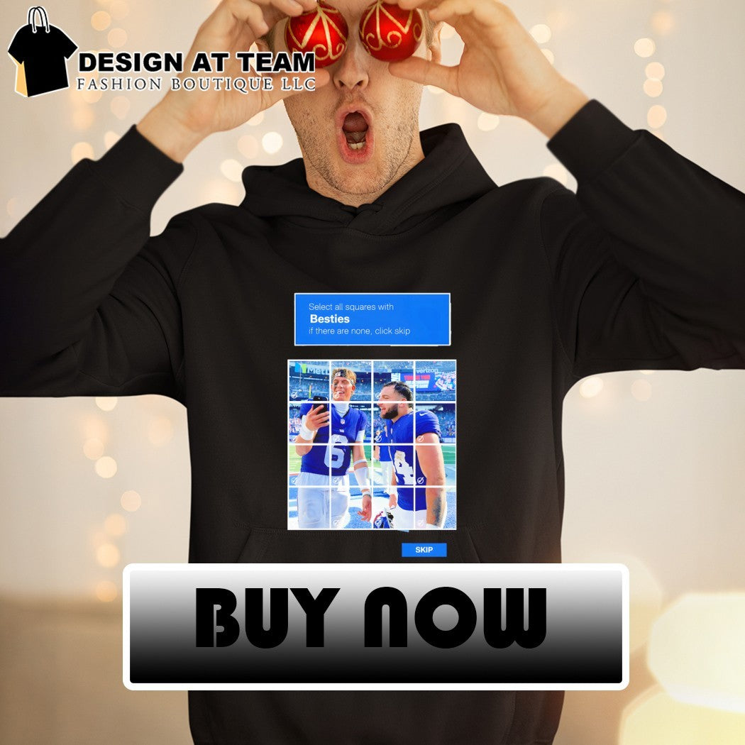 Tommy DeVito Jamie Gillan New York Giants Baseball select all squares with besties if there are none click skip shirt