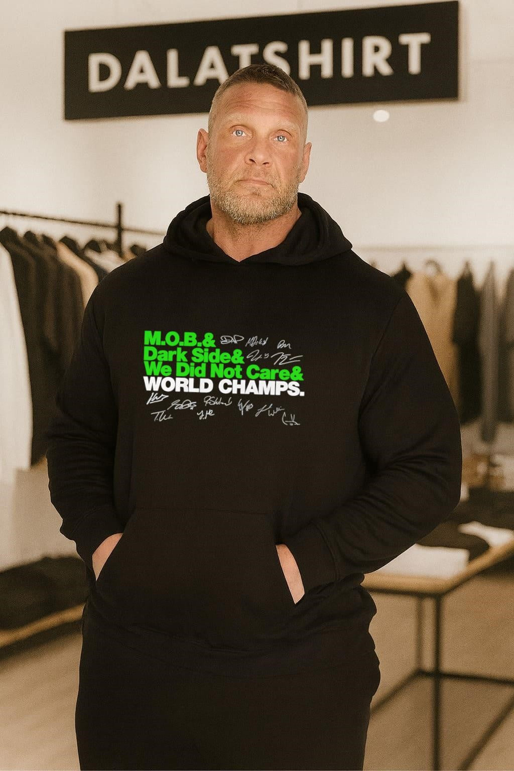 M.O.B. Dark Side We Did Not Care World Champs Autographed shirt